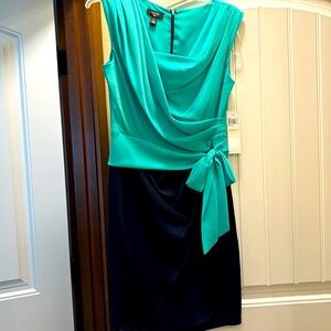 Suzi Chin Teal dress